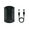 TooQ External Box - HDD/SSD - 2.5" - Black - RGB - TQE-2599RGB