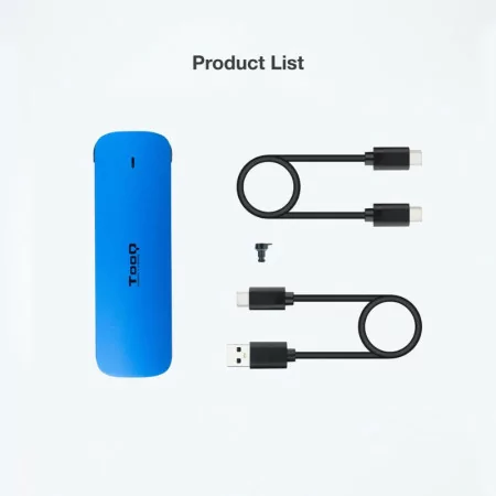 Caixa Externa TooQ - SSD - Azul - TQE-2201BL|TooQ|8433281013933