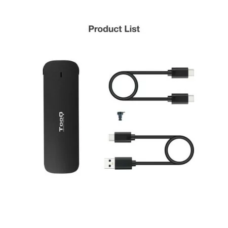 TooQ External Enclosure - SSD - Black - TQE-2201B