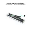 Caixa Externa TooQ - SSD - Transparente / RGB - TQE-2200|TooQ|8433281013209