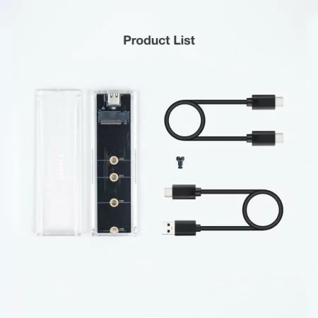 Caixa Externa TooQ - SSD - Transparente / RGB - TQE-2200|TooQ|8433281013209