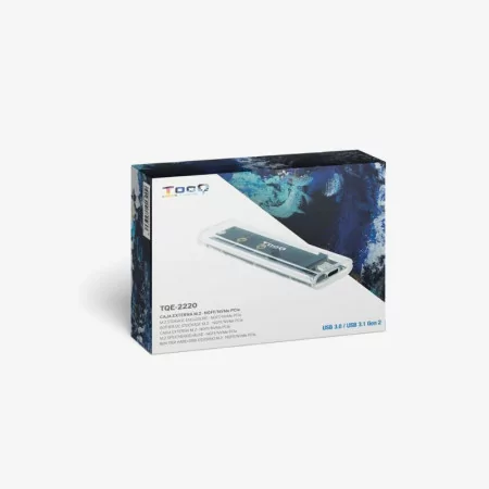 Caixa Externa TooQ - SSD - Transparente / RGB - TQE-2200|TooQ|8433281013209