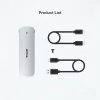 TooQ External Enclosure - SSD - Silver - TQE-2202S
