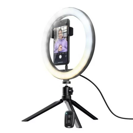 Trust 2 in 1 Streaming Kit - Luminous Ring + Green Screen - 24881