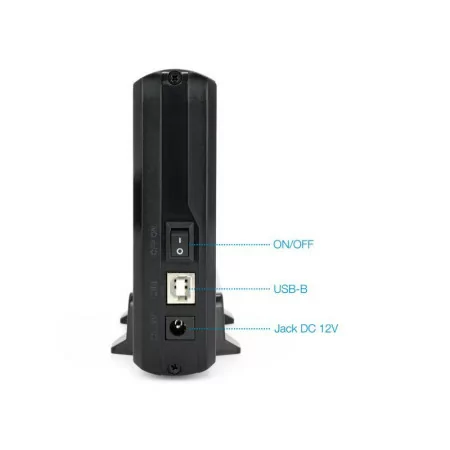 TooQ External Box - For Hard Drives - 3.5" SATA - USB 2.0 - Black - TQE-3509B