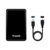 TooQ External Box - For Hard Drives - 2.5" SATA - USB 3.0 - Black - TQE-2538B