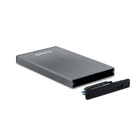Caixa Externa TooQ - P/ Discos - 2,5" - HDD/SSD - Cinza - TQE-2527G|TooQ|8433281009646
