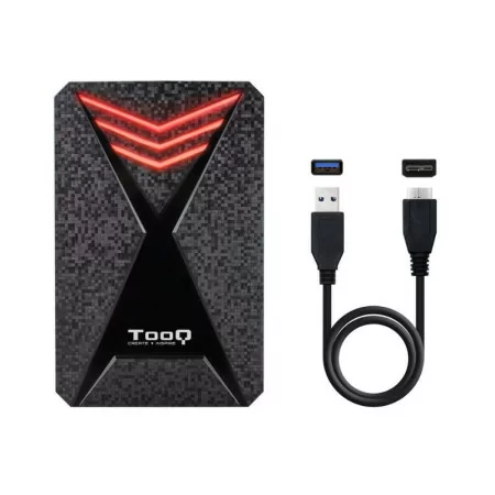 External Box 2.5" SATA TooQ - Gaming RGB USB3.1 - TQE-2550