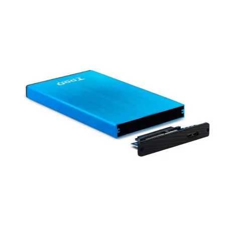 External Box 2.5" SATA TooQ - Blue Aluminum USB3.1 - TQE-2527BL