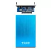 Caixa Externa 2,5" SATA TooQ - Azul Alumínio USB3.1 - TQE-2527BL|TooQ|8433281009639