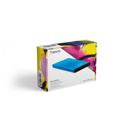External Box 2.5" SATA TooQ - Blue Aluminum USB3.1 - TQE-2527BL