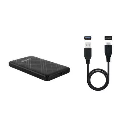 Caixa Externa TooQ - P/ Discos - 2,5" - HDD/SSD - Preto - TQE-2500B|TooQ|8433281013544