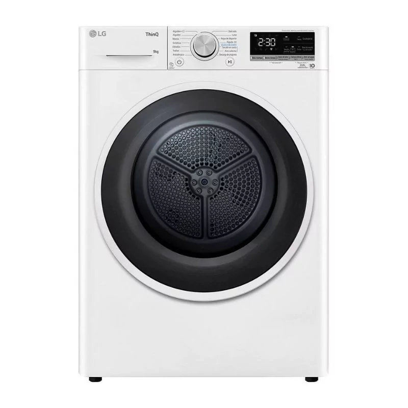 Máquina de Secar Roupa LG - 9Kg - Bomba de Calor - Classe B - Branca - RH90V5AV6N|LG|8806091780010 Máquina de Secar Roupa LG - 9Kg - Bomba de Calor - Classe B - Branca - RH90V5AV6N|LG|8806091780010
