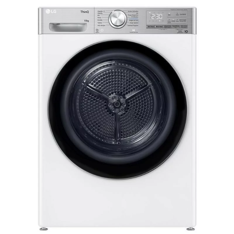 Máquina de Secar Roupa LG - 10Kg - Bomba de Calor - Classe A - Branca - RH10V9AV2WR|LG|8806091795632 Máquina de Secar Roupa LG - 10Kg - Bomba de Calor - Classe A - Branca - RH10V9AV2WR|LG|8806091795632