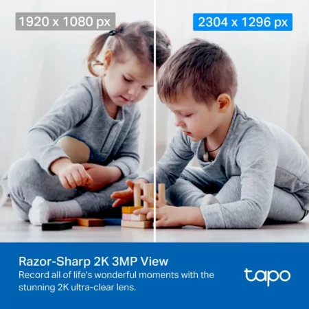TP-Link Tapo TC71 Wi-Fi Security Camera - Panoramic (Pan/Tilt) - 2K