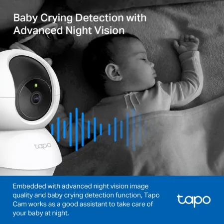 TP-Link Tapo TC71 Wi-Fi Security Camera - Panoramic (Pan/Tilt) - 2K