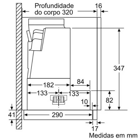 Exaustor Telescópico Bosch - Série 4 - 399m³/h - Prateado - DFS067A51|Bosch|4242005232055