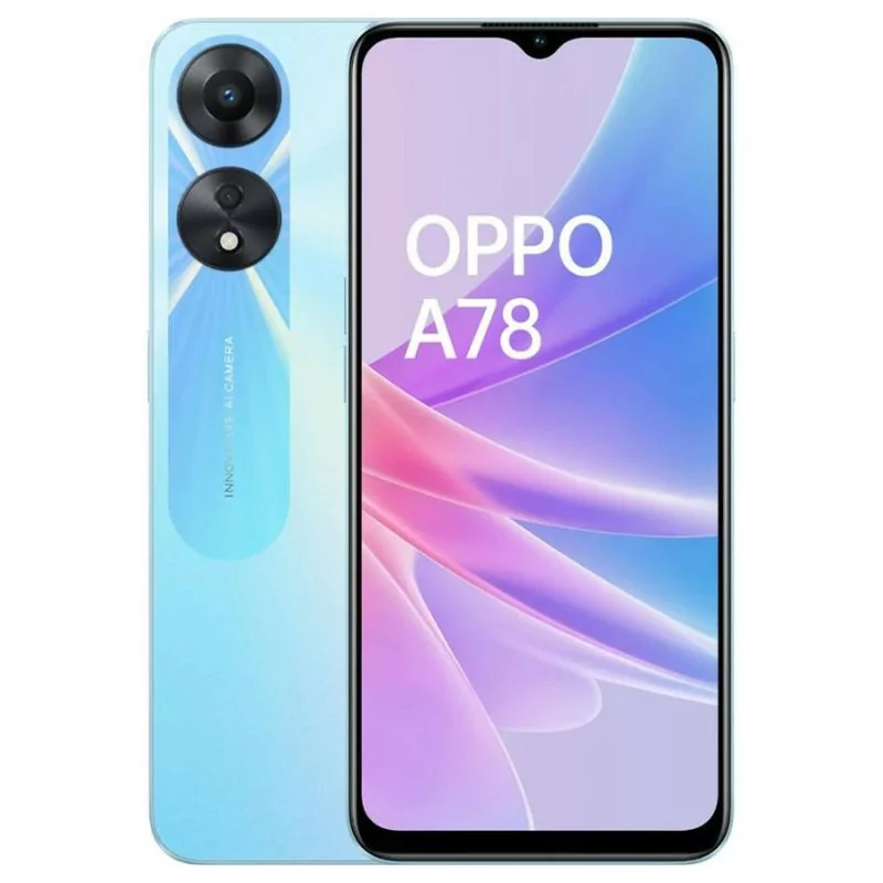 Smartphone OPPO A78 - 8GB/128GB - Glowing Blue - (6.56'' - Dual SIM - 5000 mAh)||6932169326100 Smartphone OPPO A78 - 8GB/128GB - Glowing Blue - (6.56'' - Dual SIM - 5000 mAh)||6932169326100