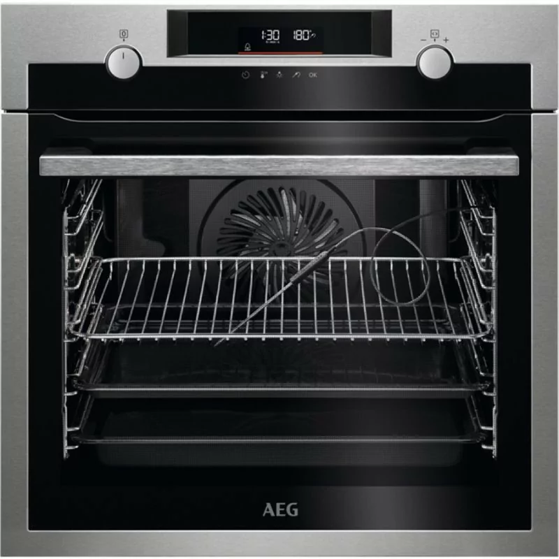 Forno Elétrico de Encastre AEG - Pirolítico - 3500W - 71L - A+ - Inox - BPE546360M|Aeg|7332543841325 Forno Elétrico de Encastre AEG - Pirolítico - 3500W - 71L - A+ - Inox - BPE546360M|Aeg|7332543841325