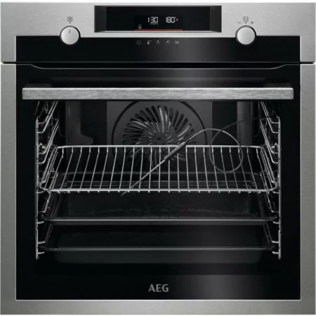 AEG Built-in Electric Oven - Pyrolytic - 3500W - 71L - A+ - Stainless Steel - BPE546360M