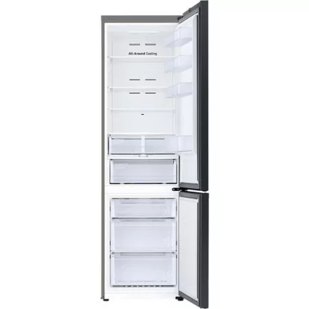 Samsung Combined Refrigerator - (BESPOKE - 390L - No Frost - Wi-Fi - Stainless Steel) - RB38C6B3DS9/EF