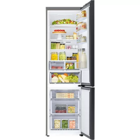 Samsung Combined Refrigerator - (BESPOKE - 390L - No Frost - Wi-Fi - Stainless Steel) - RB38C6B3DS9/EF