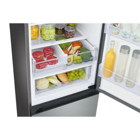 Samsung Combined Refrigerator - (BESPOKE - 390L - No Frost - Wi-Fi - Stainless Steel) - RB38C6B3DS9/EF