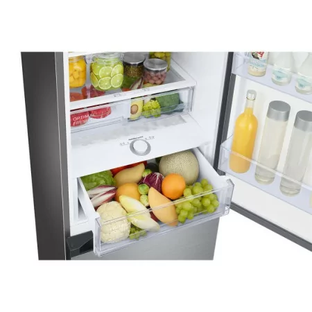 Samsung Combined Refrigerator - (BESPOKE - 390L - No Frost - Wi-Fi - Stainless Steel) - RB38C6B3DS9/EF