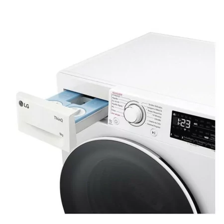 LG Washing Machine 9kg - 1400RPM - Class A - White - F4WR3509A0W