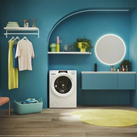 Máquina de Lavar Roupa Candy - 9Kg - 1400RPM - Wi-Fi - Classe A - Branca - RO1496DWMT/1-S