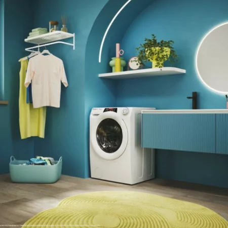 Máquina de Lavar Roupa Candy - 9Kg - 1400RPM - Wi-Fi - Classe A - Branca - RO1496DWMT/1-S