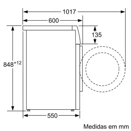 Máquina de Lavar Roupa Balay - 7Kg - 1200RPM - Classe B - Branca - 3TS974B|Balay|4242006303075