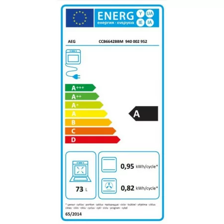 Fogão c/ Placa Vitrocerâmica AEG - 10300W - 73L - 4 Zonas - Classe A - Inox - CCB6642BBM|Aeg|7332543762965