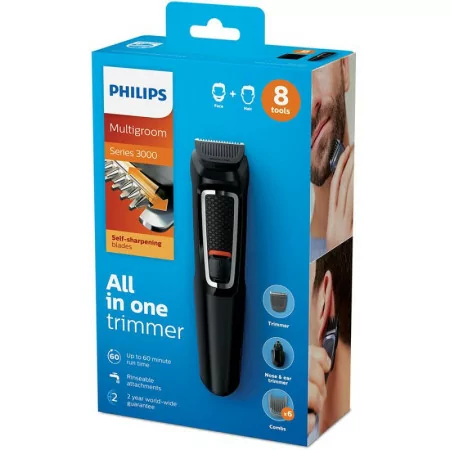 Aparador Multifunções Philips - Multigroom - Rosto/Cabelo - MG3730/15|Philips|8710103794578