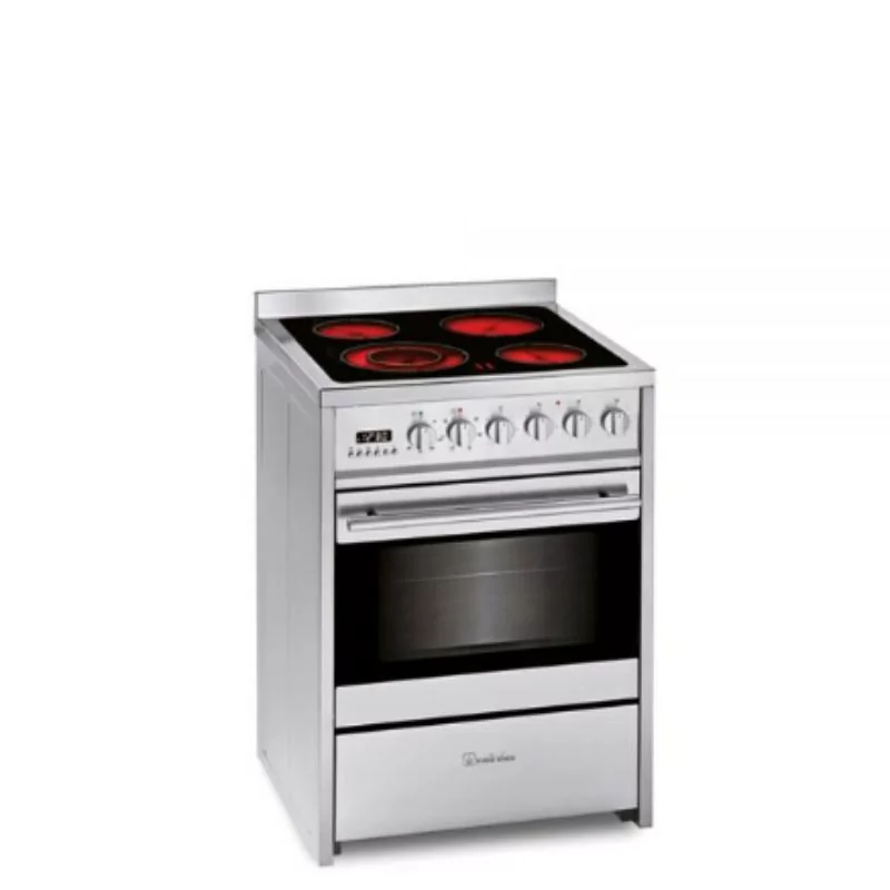 Meireles Electric Stove - 55L - 4 Zones - E 611 X - Stainless Steel