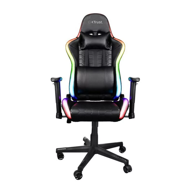 Cadeira Trust Gaming - RGB - Ajustável - Preta - GXT 716 RIZZA||8713439238457 Cadeira Trust Gaming - RGB - Ajustável - Preta - GXT 716 RIZZA||8713439238457