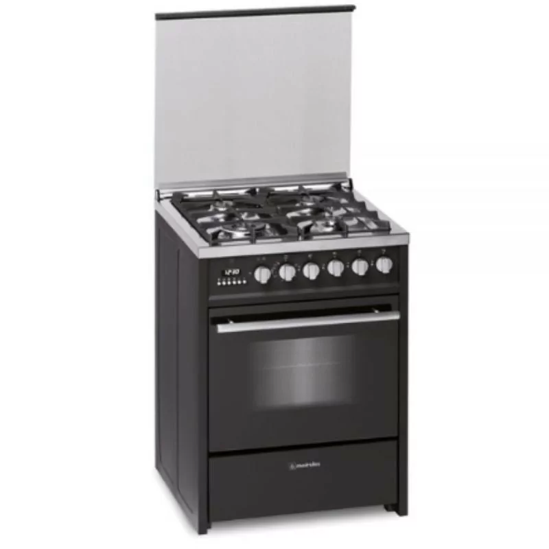 Cocina Meireles Monza - 55L - E 610 Bl - Negro + Inox
