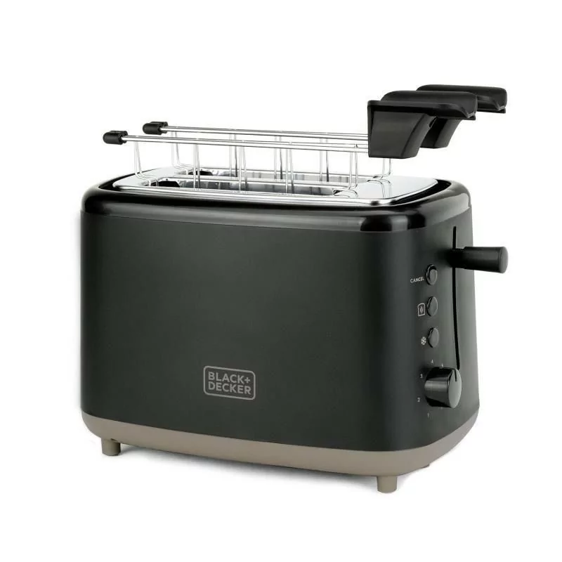 Torradeira Black & Decker - 820W - 2 Fendas - 3 Funções - BXTOA821E||8432406600133 Torradeira Black & Decker - 820W - 2 Fendas - 3 Funções - BXTOA821E||8432406600133