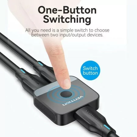 Switch HDMI 2.0 Vention - 4K - Bidirectional - AKOB0