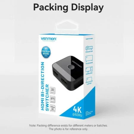 Switch HDMI 2.0 Vention - 4K - Bidirectional - AKOB0