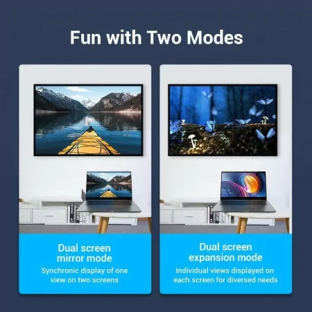 Vention HDMI Adapter - 4K - 270º - (Male to Female) - AINB0