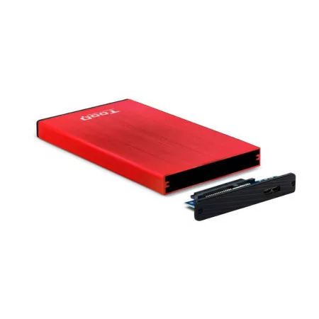 Caixa Externa TooQ - P/ Discos 2,5" - HDD/SSD - Vermelha - TQE-2527R|TooQ|8433281009653