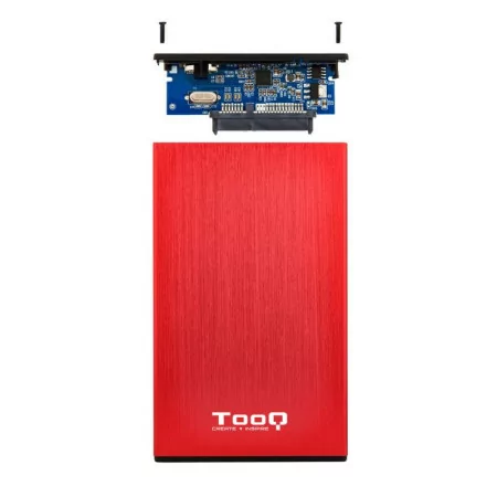 Caixa Externa TooQ - P/ Discos 2,5" - HDD/SSD - Vermelha - TQE-2527R|TooQ|8433281009653