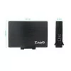 TooQ External Box - For Hard Drives - 3.5" - SATA I/II/III - USB 3.0 - Black - TQE-3527B