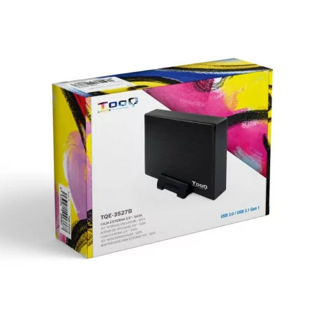 TooQ External Box - For Hard Drives - 3.5" - SATA I/II/III - USB 3.0 - Black - TQE-3527B