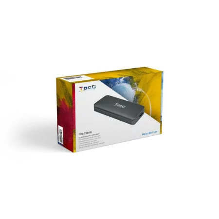 TooQ External Box - For SSD - M.2 - SATA - Gray - TQE-2281G
