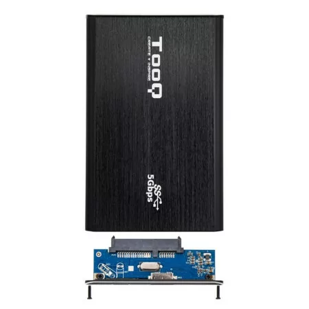TooQ External Box - For Hard Drives - 2.5" - SATA I/II/III - USB 3.0 - Black - TQE-2529B