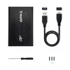 TooQ External Box - For Hard Drives - 2.5" - SATA I/II/III - USB 3.0 - Black - TQE-2529B