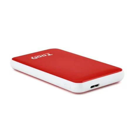 Caixa Externa TooQ - P/ Discos Rígidos - 2.5" - SATA I/II/III - USB 3.1 - Vermelho - TQE-2528R|TooQ|8433281008328