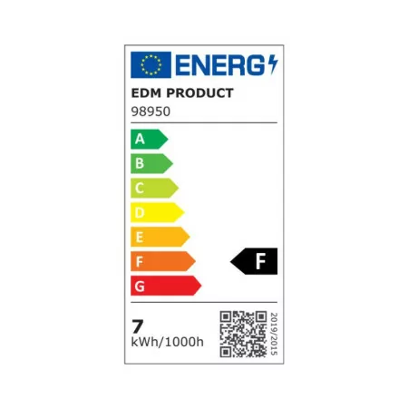 EDM LED Bulb - Candle - E14 - 7W - 600LM - 6400K - Cold Light - Ø3.6x10.3cm - 98950